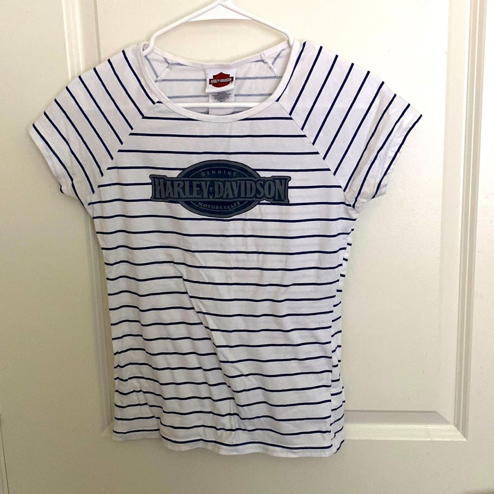 Harley Davidson T-Shirt Striped (M)